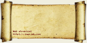 Jana Bošnjaković vizit kartica